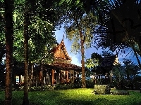 Palmy, Hotel, Ogród, Tajlandia