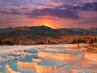 Górskie Baseny, Turcja, Pamukkale, Wody Termalne