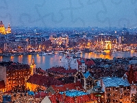 Budapeszt, Most, Rzeka, Panorama, Węgry, Miasta