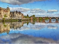 Panorama, Rzeka, Most, Miasta