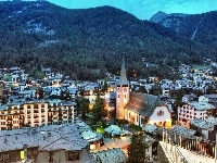 Panorama, Zermatt, Szwajcaria, Miasta