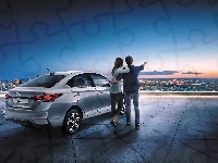 Para, Hyundai Solaris, 2017, Panorama miasta