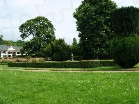 Budynek, Park, Drzewa
