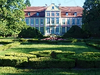 Budynek, Park, Dworek, Zieleń, Ogród
