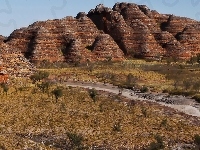 Park, Góry, Purnululu, Australia, Rzeka, Narodowy