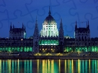 Parlament, Węgry, Budapeszt, Dunaj