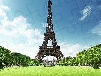 Budowla, Paryż, Konstrukcja, Wieża Eiffla, Francja, Budynek