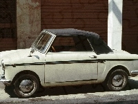 Pas, Kabriolet, Biały, Czarny, Autobianchi Bianchina