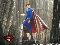 peleryna, Superman Returns, Brandon Routh, beton