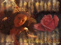 maska, Phantom Of The Opera, Emmy Rossum, róża