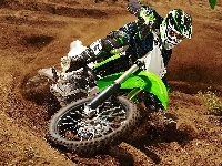 Piasek, Kawasaki KX450F, Wyścig