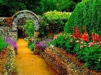 Ogród, Piękny, Ścieżka