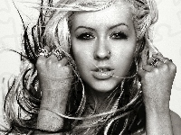 Pierścionki, Christina Aguilera, Portret, Makijaż