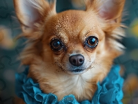 Ubranko, Chihuahua długowłosa, Pies, Grafika Chihuahua długowłosa