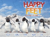 pingwiny, Tupot małych stóp, Happy Feet, lód