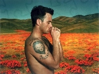 Piosenkarz, Łąka, Robbie, Williams, Tatuaż