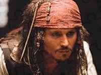 korale, Piraci Z Karaibów, Johnny Depp, chusta