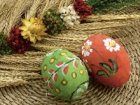 Pisanki, Żytko, Wielkanoc, Dwie, Koszyk