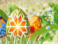 Wielkanoc, Pisanki, Kolorowe, 2D, Grafika