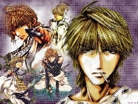 pistolet, Saiyuki, facet, postacie