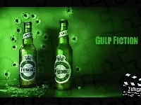 Piwa, Reklama, Dwie, Butelki, Tuborg