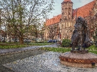Plac, Posąg, Kościół, Gdańsk