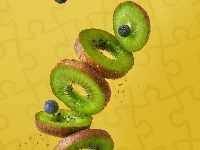 Plastry, Jagody, Kiwi