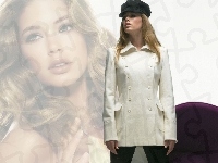 Płaszcz, Doutzen Kroes, Kaszkiet