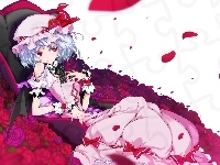 Płatki, Remilia Scarlet, Róż