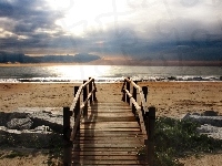 Plaża, Mostek