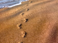 Piasek, Plaża, Stopy
