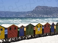 Plaża, Domki, Plażowe, Muizenberg