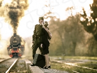 Pożegnanie, Żołnierz, Dziewczyna, Pociąg