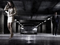 Podziemny, Peugeot SR1, Garaż, Kobieta