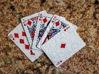 Poker królewski, Karty, Układ, Szczęście