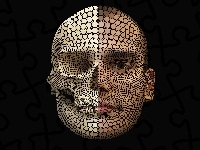 Pół, Pół, Czaszka, Twarz