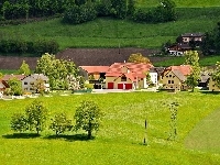 Pola, Domy, Łąka, Austria