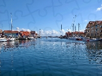 Rzeka, Północna, Łodzie, Port, Szwecja