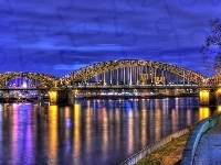 Nadrenia Północna, Niemcy, Hohenzollern Bridge, Cologne, Westfalia