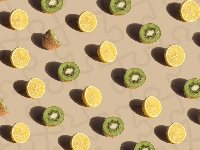 Połówki, Kiwi, Cytryna