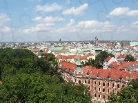 Panorama miasta, Kraków, Polska