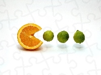Pomarańcza, Głodna, Pac Man