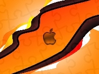 Pomarańczowe, Apple, Logo, Orange