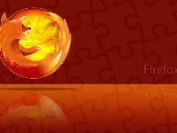 Logo, Pomarańczowe, Firefox