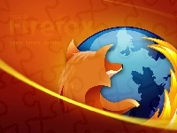 Tło, Pomarańczowe, Firefox