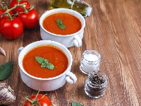 Sól, Bulionówki, Zupa pomidorowa, Pomidory, Pieprz, Czosnek