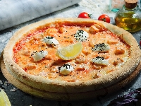 Wałek, Pizza, Cytryna, Pomidory