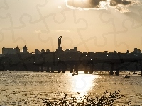 Pomnik, Chmura, Zdjęcie miasta