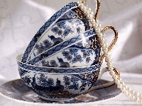 Filiżanki, Porcelana, Perły