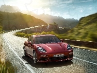 2014, Porsche Panamera S E-Hybrid, Droga